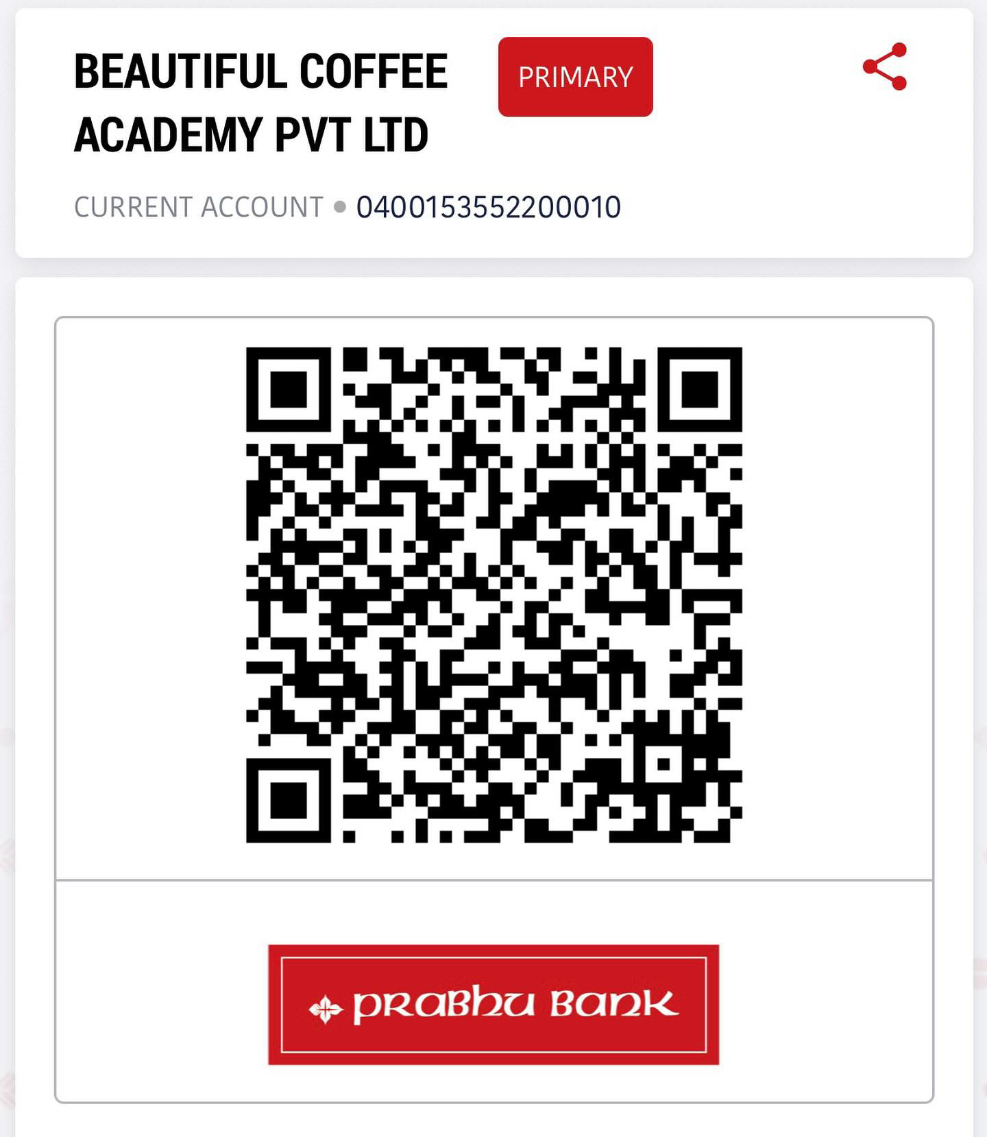 QR code to scan